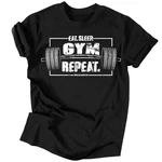 Eat. Sleep. Gym. Repeat. férfi póló