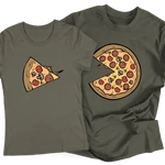 Pizza Love (színes verzió) páros póló szett