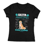 Akita anatómiai női póló