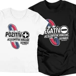 Pozitív-Negatív páros póló szett
