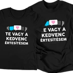 A kedvenc értesítésem póló szett