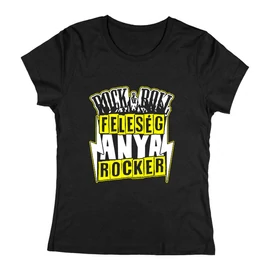Rock &amp;amp; Roll Anya női póló (Fekete)