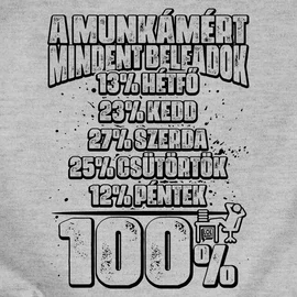 A munkámért mindent női póló (Világosrózsaszín)