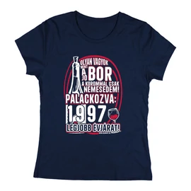 A korommal nemesedem női póló (Sötétkék)