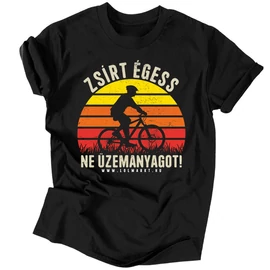 Zsírt égess férfi póló (Fekete)
