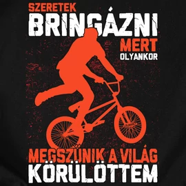 Szeretek bringázni - BMX férfi póló (Fekete)