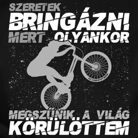 Szeretek bringázni - Trial bike kapucnis pulóver 