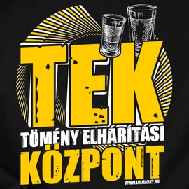Tömény elhárítási központ TEK férfi póló (Fekete)