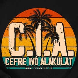 Cefre ivó alakulat CIA férfi póló (Fekete)