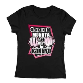 Nem könnyű női póló (Fekete)