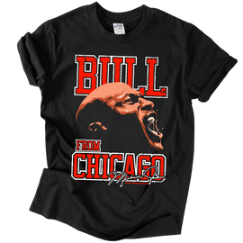 Bull from Chicago rajongói férfi póló (Fekete)