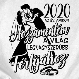 Az év, amikor hozzámentem női póló (fehér)