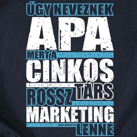 Apa, a cinkostárs férfi póló (sötétkék)
