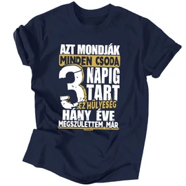 Csodás vagyok férfi póló (sötétkék)