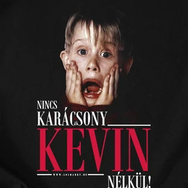 Nincs karácsony Kevin nélkül férfi póló (Fekete)