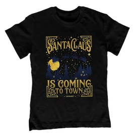 Santa Claus is coming gyerek póló (Fekete)
