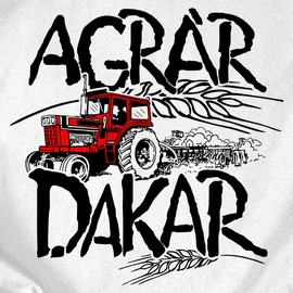 AgrárDakar férfi póló (Fehér)