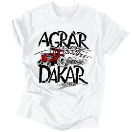 AgrárDakar férfi póló (Fehér)