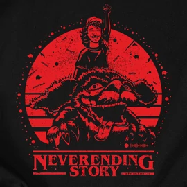 Neverending story kapucnis pulóver (Fekete)
