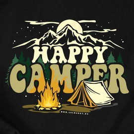 Happy Camper női póló (Fekete)