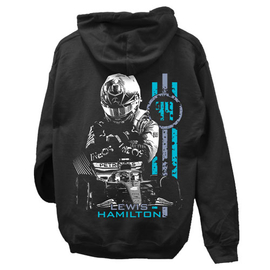Lewis Hamilton kapucnis pulóver (Fekete)