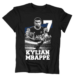 Kylian Mbappé gyerek póló (Fekete)