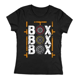 Box Box Box női póló (Fekete)