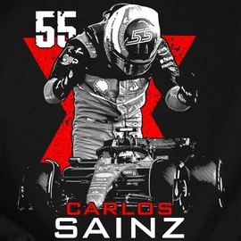 Carlos Sainz férfi póló (Fekete)