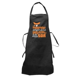 Grill és sör kötény (fekete)