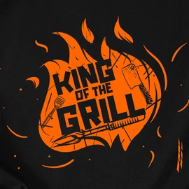 King of the grill kötény (fekete)