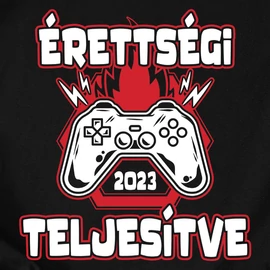 Érettségi szint teljesítve póló (Fekete)