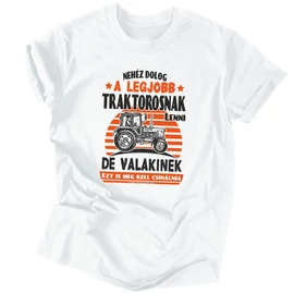 A legjobb traktoros póló (Fehér)