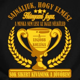 Sajnáljuk, hogy elmész póló (Fekete)