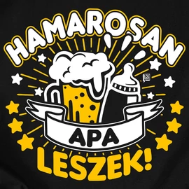 Hamarosan apa leszek póló (Fekete)