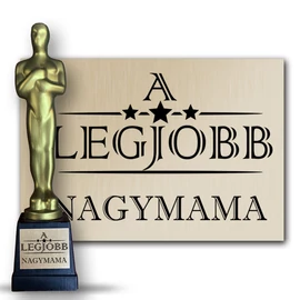 Mama titka női póló + A legjobb nagymama ajándék szobor