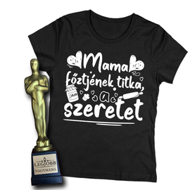 Mama titka női póló + A legjobb nagymama Oscar szobor