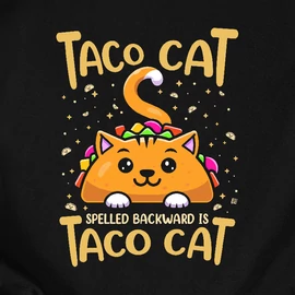 Taco Cat férfi póló (fekete)