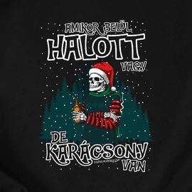Halott karácsony férfi póló (Fekete)