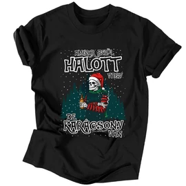 Halott karácsony férfi póló (Fekete)