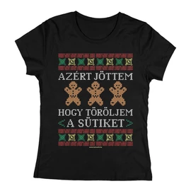 Sütik törlése női póló (Fekete)