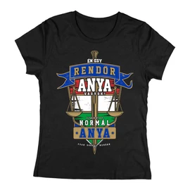 Rendőr anyuka női póló (fekete)