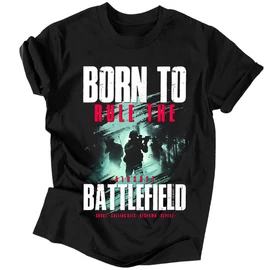 Rule The Battlefield férfi póló (fekete)