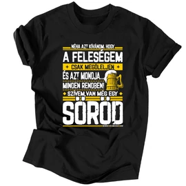 Néha azt kívánom férfi póló (Fekete)