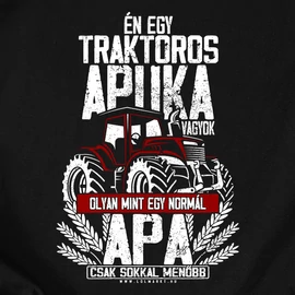 Traktoros apuka (RD) férfi póló (Fekete)