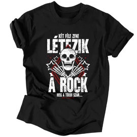 Két féle zene létezik férfi póló (Fekete)