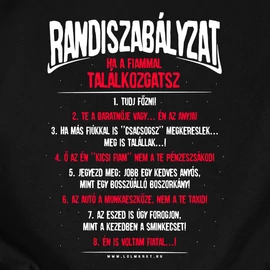 Randiszabályzat ANYA női póló (Fekete)