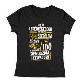 A világ legértékesebb dolgai női póló (Fekete)