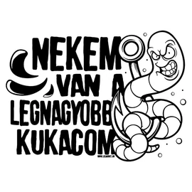 Nekem van a legnagyobb kukacom fém bögre (Fehér)