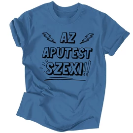 Aputest férfi póló (Farmerkék)
