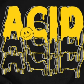 ACID Techno férfi póló (Fekete)